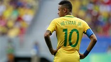 Brazilský útočník Neymar v utkání s Jihoafrickou republikou