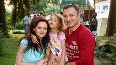 Marek Dvoák s rodinou (29. ervence 2016)