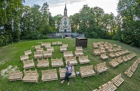 Kristýna Tumová v letním kin Tripsi ve Vrchlabí.