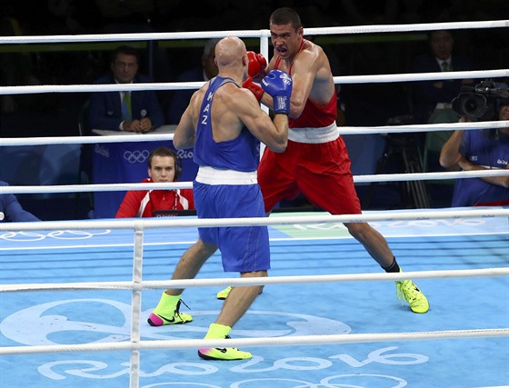 Momentka z olympijského turnaje boxer v Riu - ilustraní foto. 