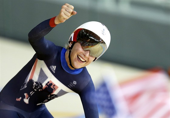 Britsk drhov cyklistka Laura Trottov vybojovala zlatou olympijskou medaili...