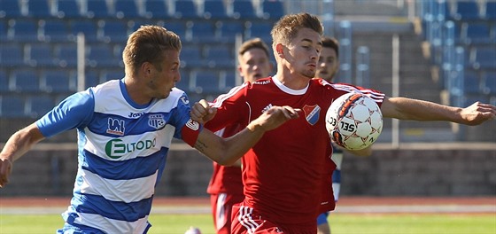 Archivní momentka z duelu Ostrava (ervená) vs. Ústí nad Labem