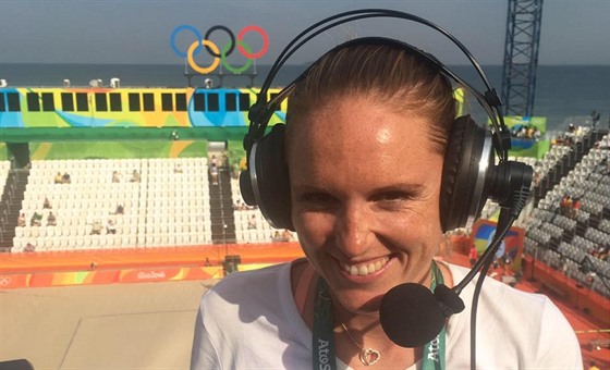 Kristýna Kolocová na komentátorské pozici na olympiád v Riu