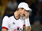 TO SNAD NE. Andy Murray se vzteká v olympijském finále.