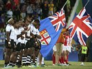 NÁSTUP FINALIST. Ragbisté Fidi a Velké Británie se chystají na olympijské...