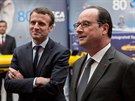 Emmanuel Macron a  François Holland (23. kvtna 2016)