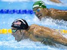 Amerian Michael Phelps v závodu na 200 metr motýlkem. (10. srpna 2016)