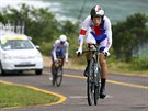 eský silniní cyklista Leopold König v muské asovce v brazilském Riu. (10....