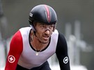 OLYMPIJSKÝ VÍTZ. Fabian Cancellara slaví druhé olympijské zlato v ivot....