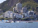 Finále enské osmiveslice na olympijském kanálu v Riu. (13. srpna 2016)