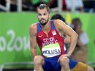 Jakub Holua v cíli semifinálového olympijského závodu na 1500 metr. (19....