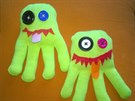 Příšerky z rukavic s knoflíky