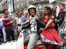 Pochod Prague Pride v Praze se letos konal u poesté (13. srpna 2016)