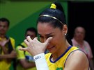 Jaqueline de Carvalho Endresová pláe po prohraném tvrtfinále olympijského...