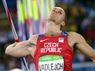 Jakub Vadlejch bhem kvalifikace na olympijských hrách v Riu.