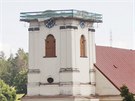 Snáení stechy z ve kostela v Brtnici na Jihlavsku.