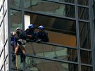 Policie zadrela mue, který lezl po Trumpov mrakodrapu