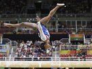 Americká sportovní gymnastka Simone Bilesová v olympijském víceboji v Riu de...