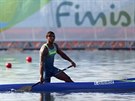 Isaquias Queiroz dos Santos v rozjíce na kilometrové trati na olympijských...