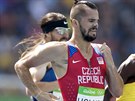 VELKÉ ÚSILÍ. Jakub Holua v rozbhu na 1 500 metr na olympijských hrách v Riu.