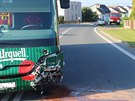Sráka autobusu a kody Fabia v Líních u Plzn si vyádala ti zranné. (15....
