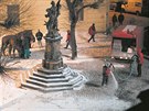 Zasn�ov�n� olomouck�ho �erot�nova n�m�st� um�l�m sn�hem p�i nat��en� televizn�...