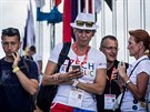 Kateina Neumannová v olympijském parku Rio-Lipno