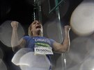 Chorvatská diskaka Sandra Perkoviová obhájila v Riu olympijské zlato.