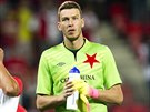 UF, TO MRZÍ. Slávistický branká Jií Pavlenka smutní po poráce s Anderlechtem...