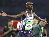 Britsk vytrvalec Mohamed Farah zskal tet olympijsk zlato. Obhjil...