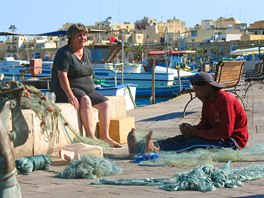 Rybáři v Marsaxlokku