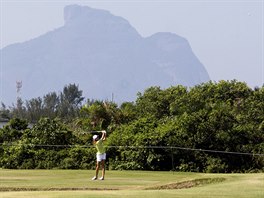 Golfistka Klra Spilkov v vodnm kole olympijskho turnaje. (17. srpna 2016)