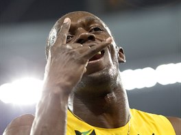 Jamajsk sprinter Usain Bolt zvtzil v olympijskm zvodu na 200 metr. (19....