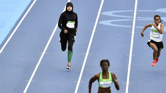 Sprinterka Kariman Abuljadayel ze Sadsk Arbie na olympijskch hrch v Riu.