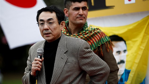 Japonsk podnikatel a pedseda japonsko-kurdsk asociace Akinobu Kinoita.