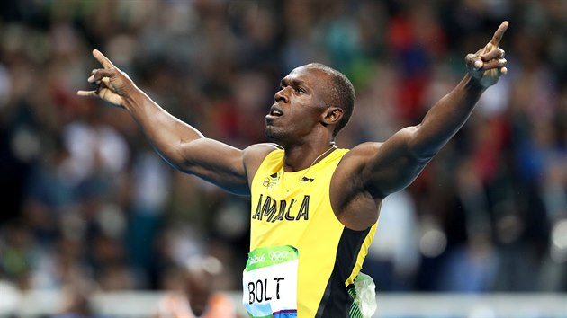 Jamajsk sprinter Usain Bolt zvtzil v olympijskm zvodu na 200 metr. (19....