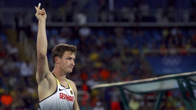 Thomas Rohler bhem kvalifikace na olympijskch hrch v Riu.