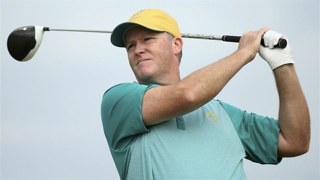 Marcus Fraser v prvnm kole olympijskho turnaje golfist v Riu.