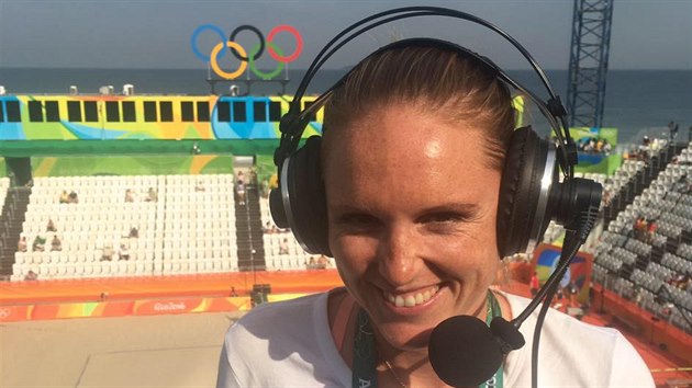 Kristýna Kolocová na komentátorské pozici na olympiádě v Riu