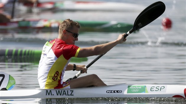 panlsk kajak Marcus Walz vybojoval na kilometrov trati v Riu zlatou medaili.
