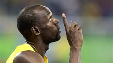 Usain Bolt dkuje nebesm za dalí olympijské zlato.