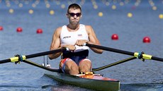 Skifař Ondřej Synek vybojoval v olympijském finále bronzovou medaili. (13....