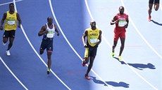Jamajský sprinter Usain Bolt v olympijském rozbhu na 100 metr. (13. srpna...
