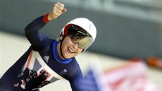 Britská dráhová cyklistka Laura Trottová vybojovala zlatou olympijskou medaili...