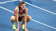 Překážkářka Zuzana Hejnová v olympijském finále skončila čtvrtá. (19. srpna...
