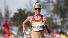 Anežka Drahotová došla v olympijském závodu žen v chůzi na 20 km na desátém...