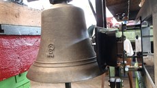 Zvon v díln firmy L. Hainz v Holeovicích.