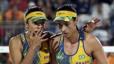 Brazilské duo Agatha s Barbarou ve finálovém zápase olympijských her.