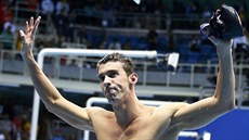 �AMPION. Michael Phelps po vít�zství na polohové dvoustovce na olympijských...