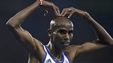 Britský vytrvalec Mohamed Farah získal t�etí olympijské zlato. Obhájil...
